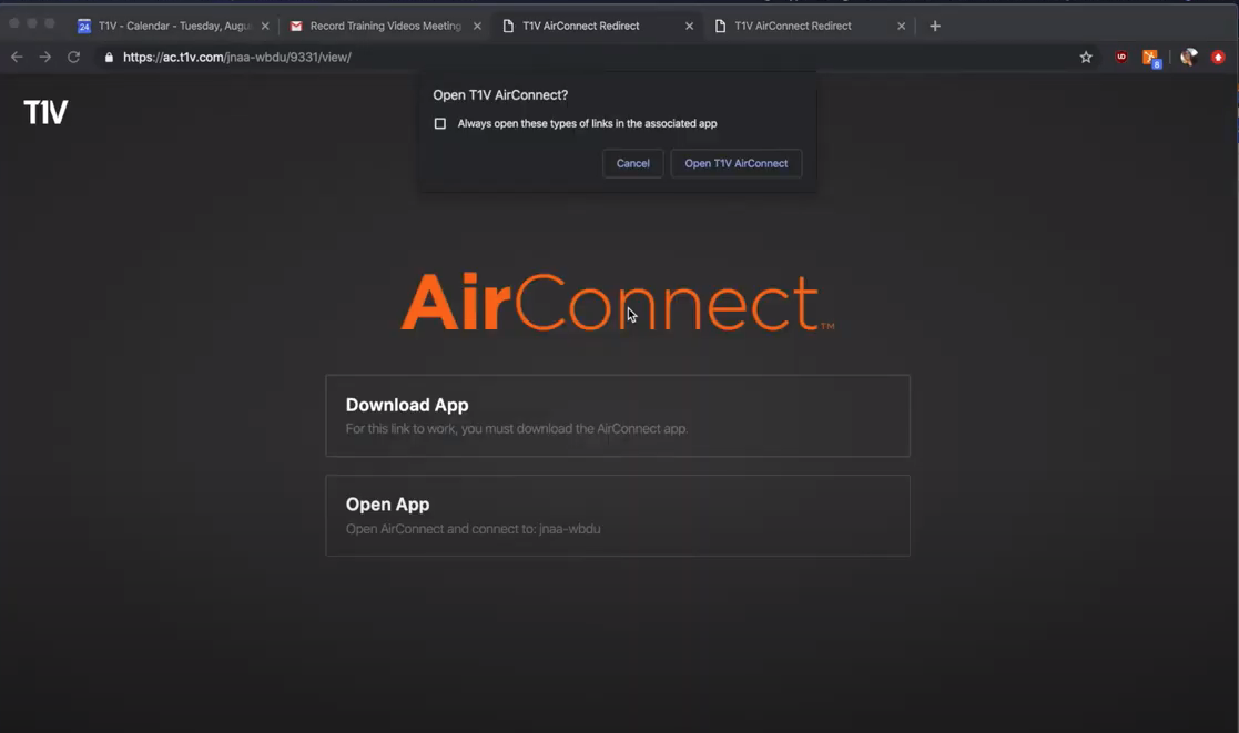 T1V_Academy_Training_How_To_Join_A_ThinkHub_Session_With_AirConnect_Launch_AirConnect