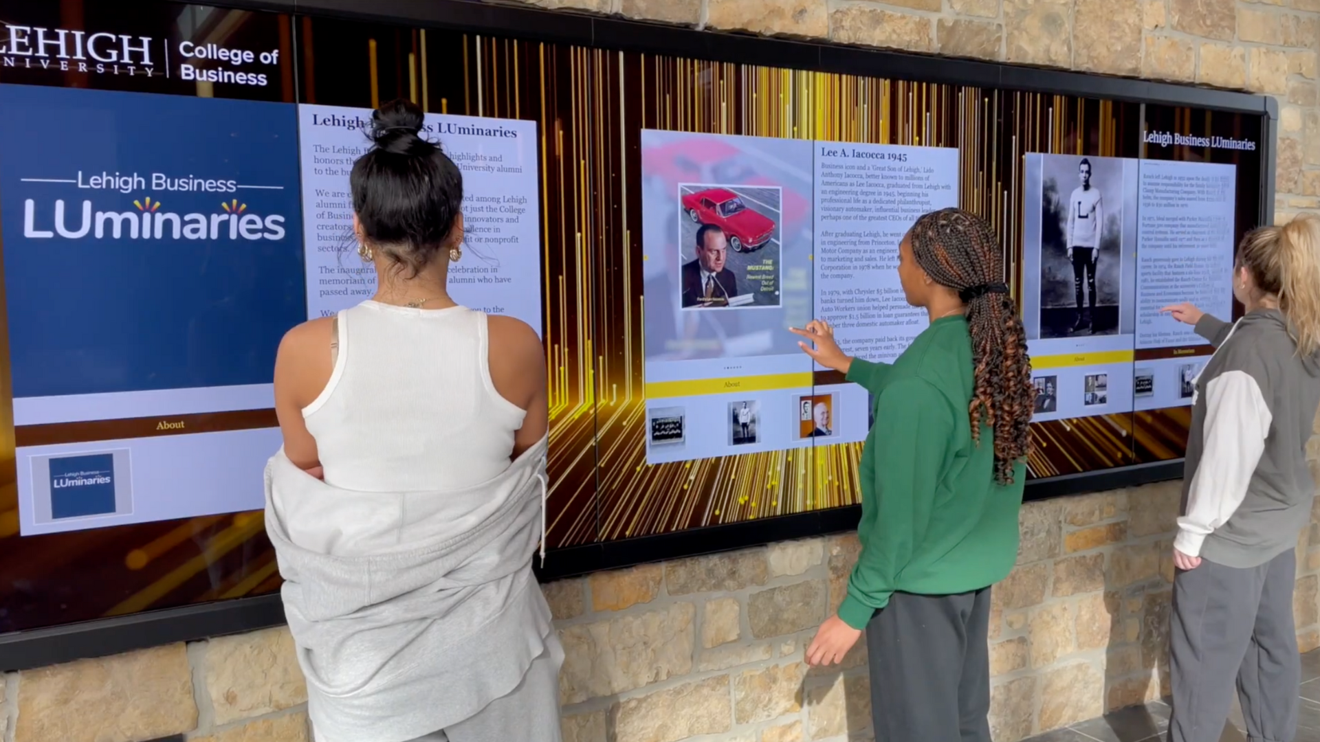 Lehigh University Business Innovation Building T1V Story Video Wall