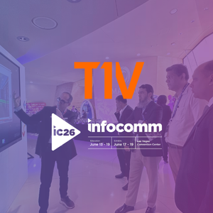 T1V x InfoComm 26 Events Page Icon