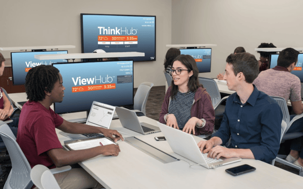 ThinkHub_Connect_TAMU_Student_Station_Active_Learning_Classroom_Steelcase_Verb_Media_Table