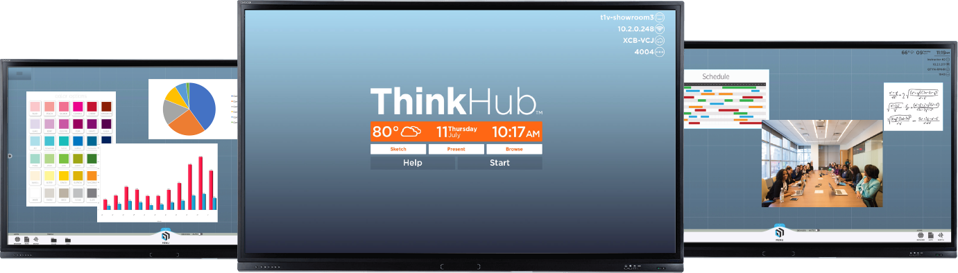 T1V ThinkHub Avocor Collaboration Displays